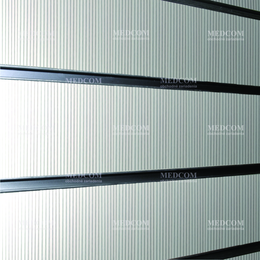 Drážkové panely ekonomické upravený s inzertami   - Drážkový panel ekonomický, upravený s inzertami, šedý prúd Š122xV244cm